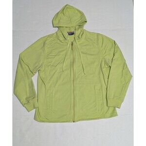 Catalina Green Full Zip Hooded Sweatshirt Womens Casual Jacket